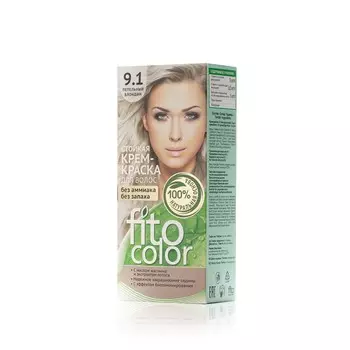 Стойкая крем - краска для волос ФИТОкосметик FitoColor 9.1 , Пепельный блондин , 115мл