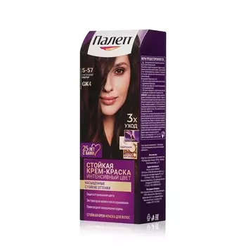Стойкая крем - краска для волос Палетт Интенсивный цвет 5-57 GK4 Благородный каштан
