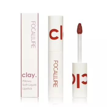 Суперстойкая жидкая помада для губ Focallure Clay Pillowy Soft Liquid Lipstick 204 2г