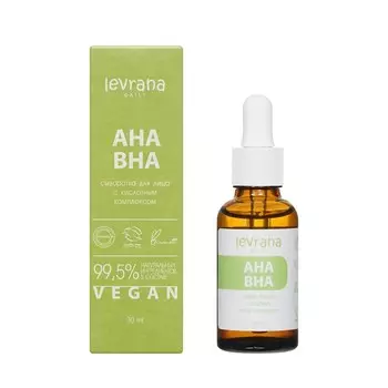 Сыворотка для лица с кислотным комплексом Levrana Daily AHA BHA 30мл