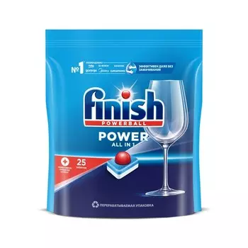 Таблетки для посудомоечных машин Finish " All in 1 Max " 25шт