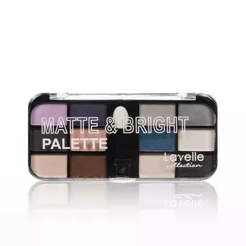 Тени для век Lavelle Matte & Bright 12 цветов 02 9г