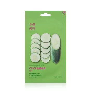 Тканевая маска Holika Holika для лица " Pure Essence Mask Sheet Cucumber " успокаивающая 23мл