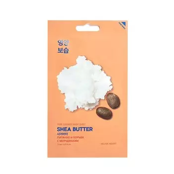 Тканевая маска Holika Holika для лица " Pure Essence Mask Sheet Shea Butter " с маслом Ши 23мл