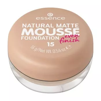 Тональная основа мусс для лица Essence Natural matte mousse 15 16г