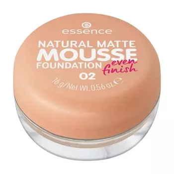 Тональная основа мусс для лица Essence Natural matte mousse 02 16г