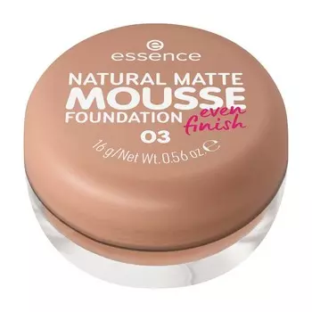 Тональная основа мусс для лица Essence Natural matte mousse 03 16г