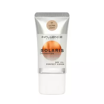 Тональный крем для лица Influence Beauty Solaris SPF 25 01 25мл
