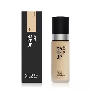 Тональный крем для лица с эффектом лифтинга Make Up Factory Velvet Lifting Foundation 15 Natural 30мл