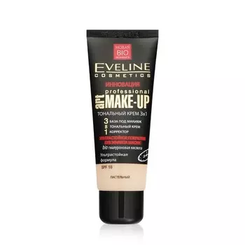 Тональный крем Eveline Art-professional make-up 3 в 1 Пастельный 30мл