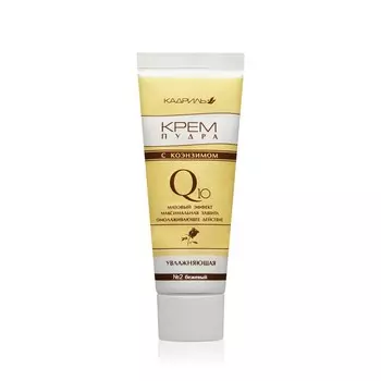 Тональный крем - пудра для лица Galant Cosmetic Кадриль Q10 №2 Светло-бежевый 40мл