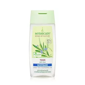Тоник для нормальной и комбинированной кожи лица Sensicare " матирование " 100мл