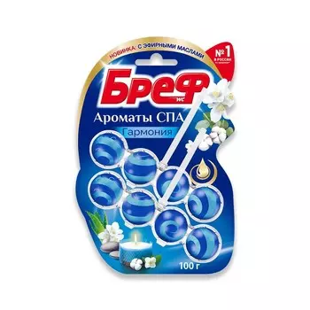 Туалетный блок для унитаза Бреф Ароматы СПА " Гармония " 2*50г