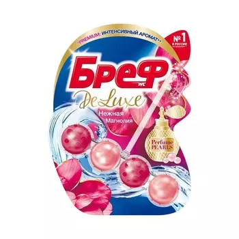 Туалетный блок для унитаза Бреф De Luxe " Нежная магнолия " 50г