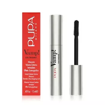 Тушь Pupa Vamp! extreme суперобъёмная 010 Черная 12мл