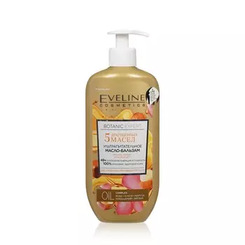 Ультра - питательное масло - бальзам для тела Eveline Botanic Expert для сухой кожи " 5 драгоценных масел " 350мл
