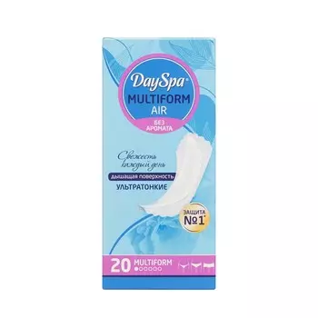 Ультратонкие ежедневные прокладки Day Spa Multiform Air без аромата 20шт