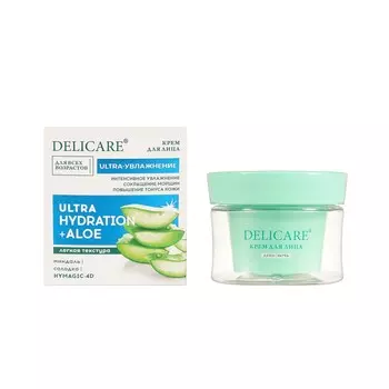 Ультраувлажняющий крем для лица Delicare Ultra Hydration + Aloe 50мл