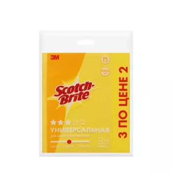 Универсальные салфетки из вискозы Scotch-Brite 32*38см 3шт