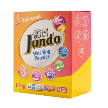 Универсальный стиральный порошок Jundo Aroma Capsule 2в1 , 1,1кг