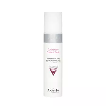 Успокаивающий тоник для чувствительной кожи , склонной к покраснениям Aravia Professional Couperose Control Tonic 250мл