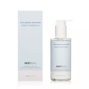 Увлажняющая сыворотка для лица Nextbeau Hyaluronic Solution " Moist Ampoule " с гиалуроновой кислотой 210мл