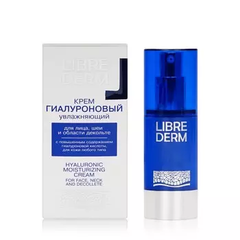 Увлажняющий крем для лица , шеи и области декольте Librederm " гиалуроновый " 50мл