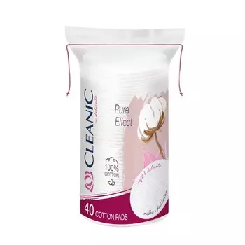 Ватные диски Cleanic Pure Effect 40шт