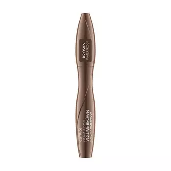 Водостойкая тушь для ресниц Catrice Glam & Doll Volume Brown mascara коричневая 10мл