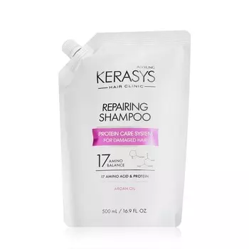Восстанавливающий шампунь для волос KeraSys дой-пак 500мл