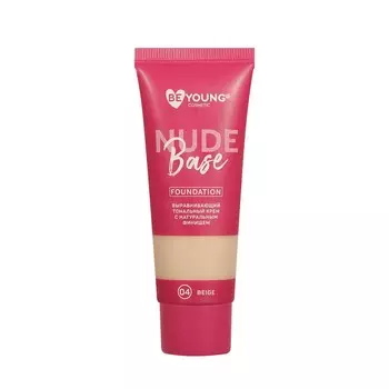 Выравнивающий тональный крем для лица BeYoung Nude Base 04 33мл