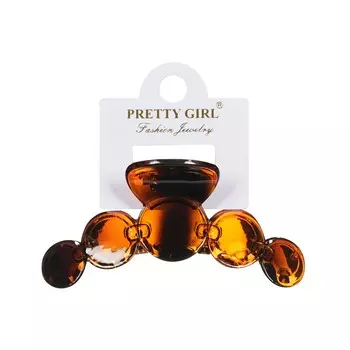 Заколка - краб для волос Pretty Girl Большие круги, градиент