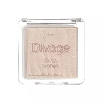 Запеченный хайлайтер для лица Divage Glow Sense 02 5,5г