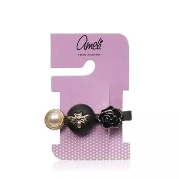 Зажим для волос Ameli золотая пчела