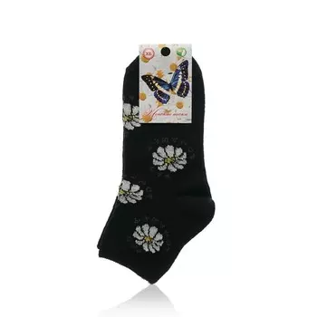 Женские ажурные носки Ромашка с рисунком , р.23-25