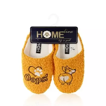 Женские домашние тапочки Home Line Корги Оранжевый р.37-38