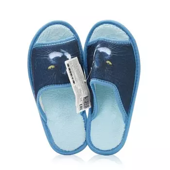 Женские домашние тапочки с открытым носом Брис-Босфор Котики р.36