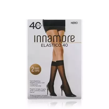 Женские гольфы Innamore Elastico 40den Nero , 2 пары