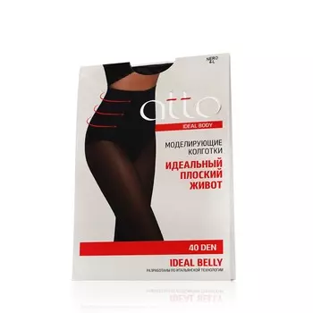 Женские колготки Atto Ideal Body Belly 40den Nero 4 размер