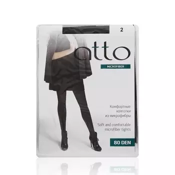 Женские колготки Atto Velour из микрофибры 80den серые 2 размер