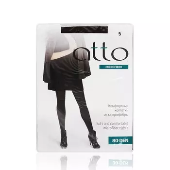 Женские колготки Atto Velour из микрофибры 80den коричневые 5 размер