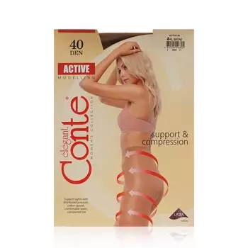 Женские колготки Conte Active 40den Bronz 4 размер