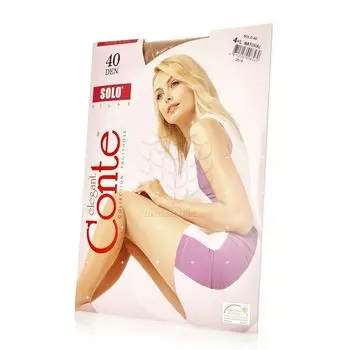 Женские колготки Conte Solo 40den Natural 4 размер
