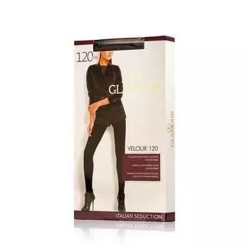 Женские колготки Glamour Velour 120den Nero 5 размер