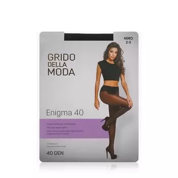 Женские колготки Grido della Moda Enigma с заниженной талией 40den Nero 4 размер