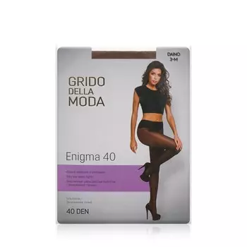Женские колготки Grido della Moda Enigma с заниженной талией 40den Daino 3 размер