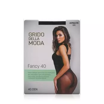 Женские колготки Grido della Moda Fancy 40den Antracite 2 размер