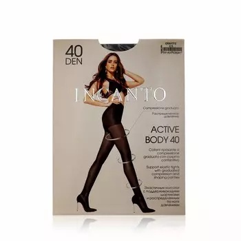 Женские колготки INCANTO Active Body 40den grafite 2 размер