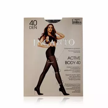Женские колготки INCANTO Active Body 40den grafite 4 размер