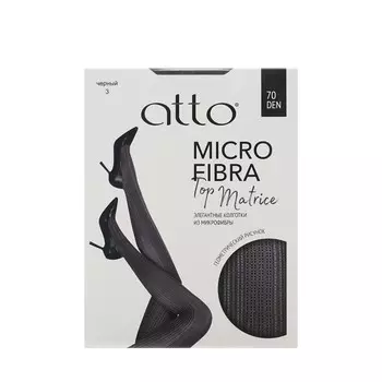 Женские колготки из микрофибры Atto Top Matrice 70den Черный 3 размер